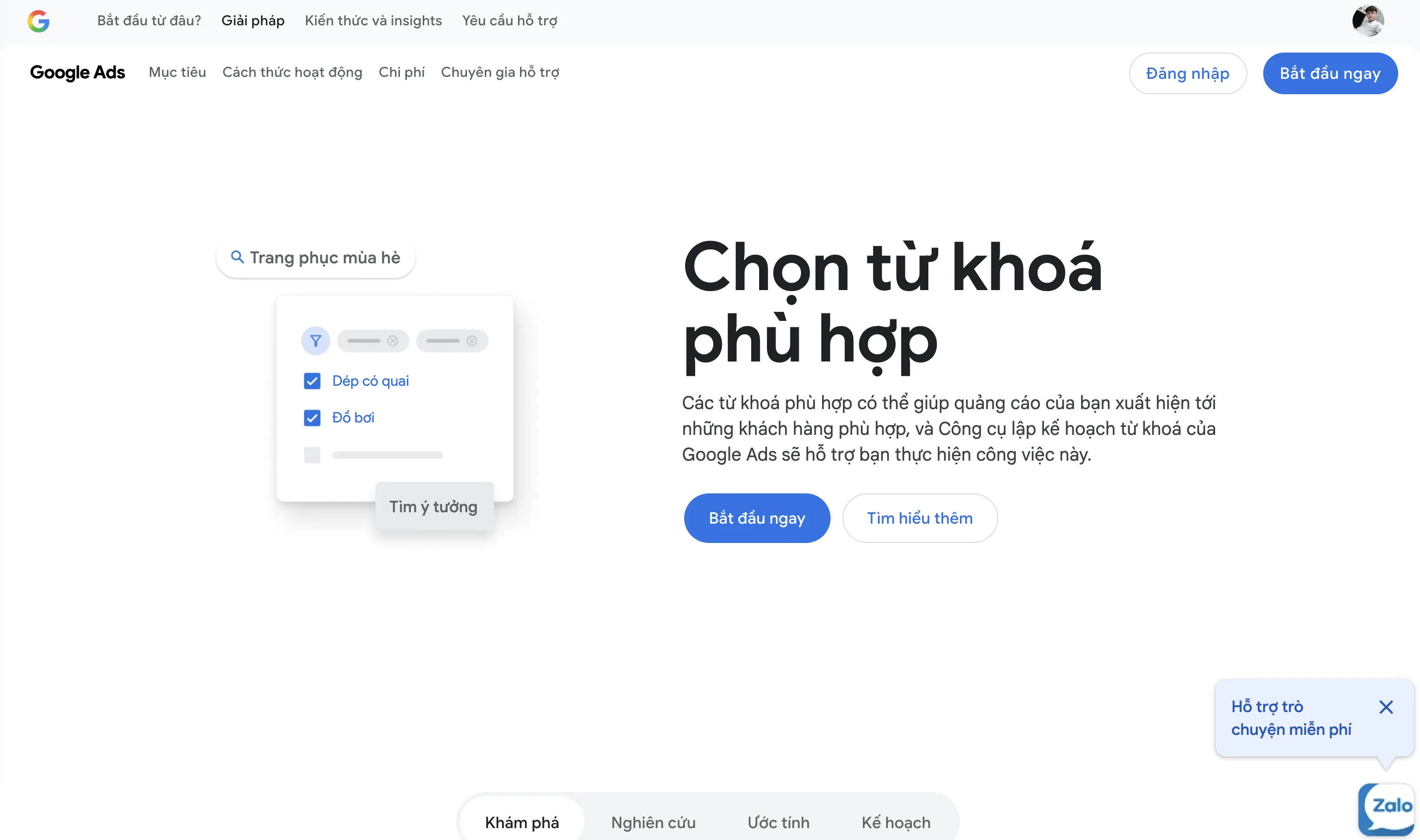 Công cụ dự báo lưu lượng tìm kiếm và gợi ý từ khóa Google Keyword Planner