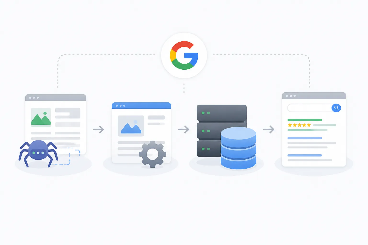 Sơ đồ phân biệt giữa khả năng thu thập dữ liệu Crawlability và khả năng lập chỉ mục Indexability của Google