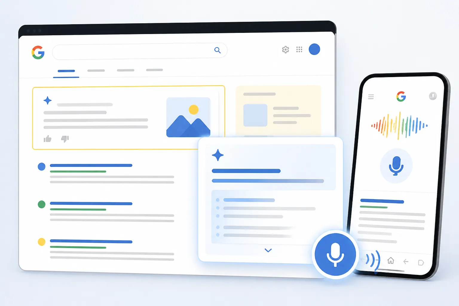 Mô hình tối ưu AEO kết hợp Featured Snippets, Voice Search và AI Overviews trong tìm kiếm hiện đại