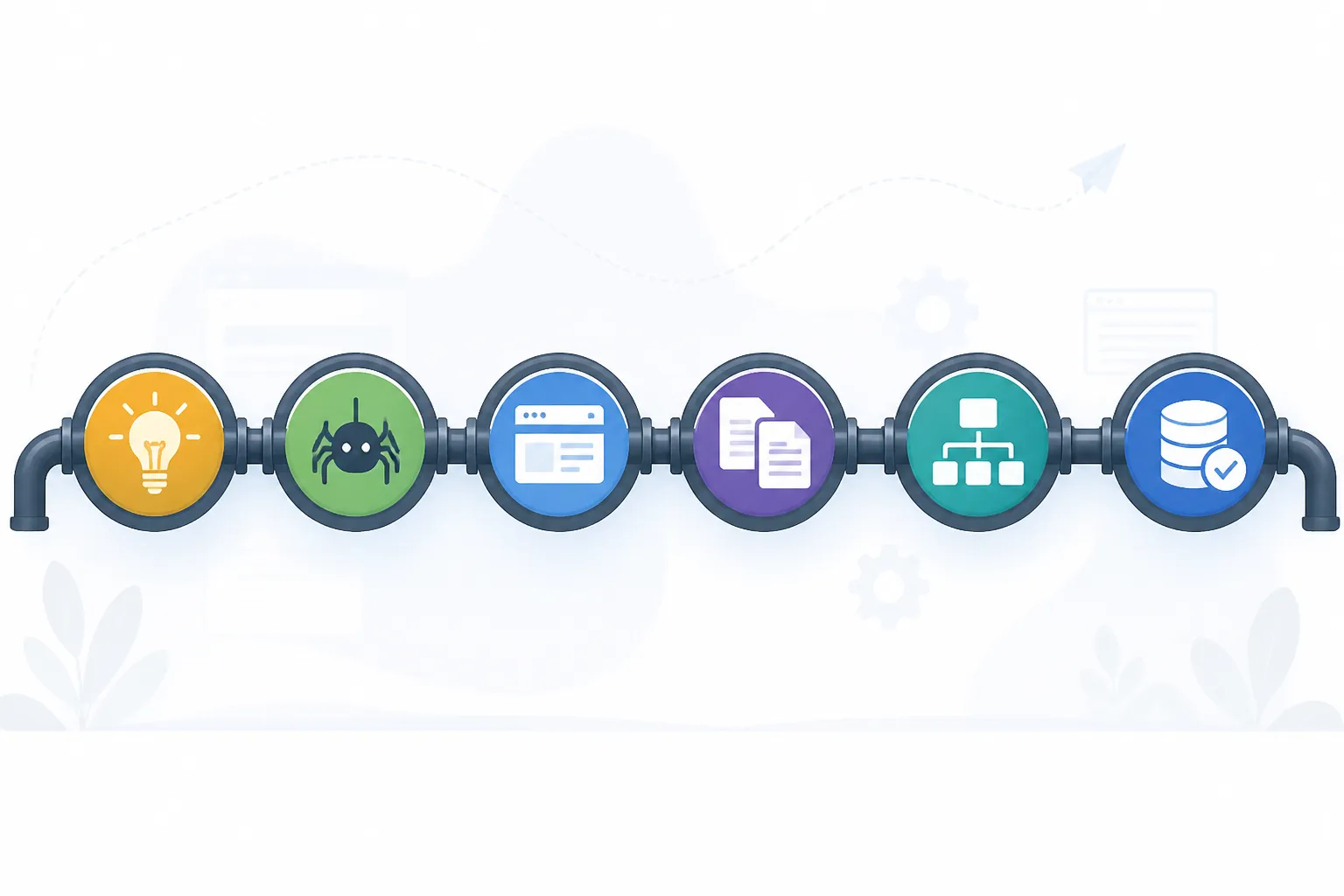 Bảng so sánh sự khác biệt giữa quy trình thu thập dữ liệu Crawling và quy trình lưu trữ Indexing của Google