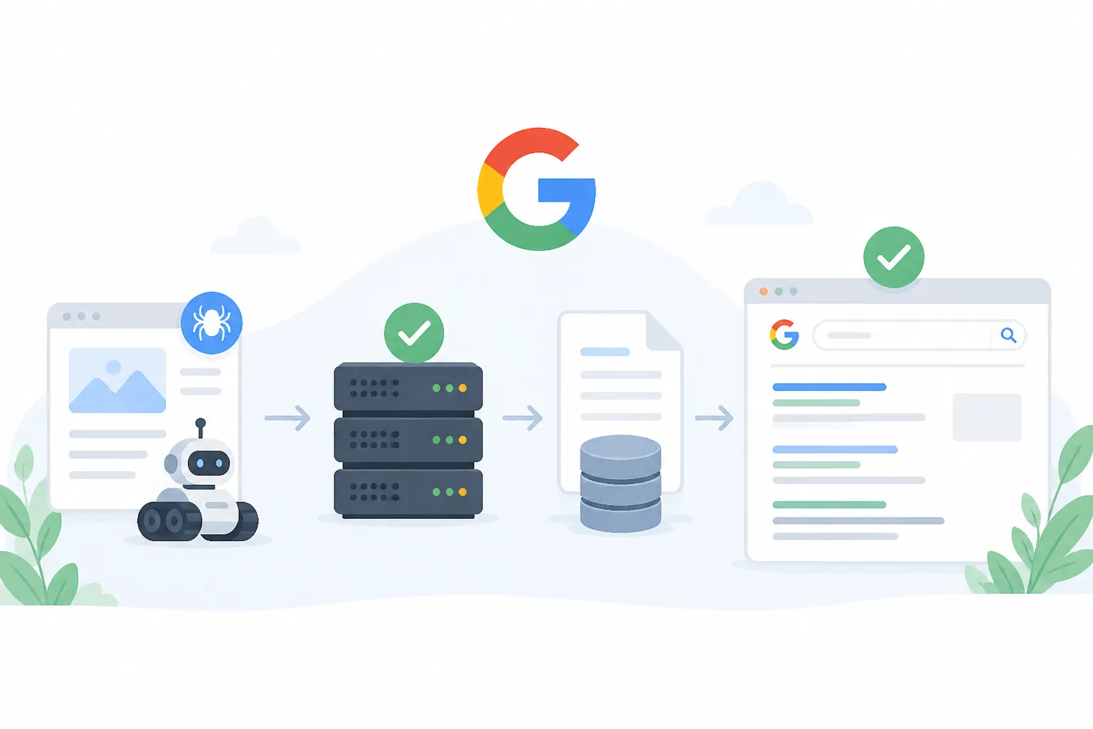 Quy trình Google lập chỉ mục nội dung từ crawl đến hiển thị trên kết quả tìm kiếm